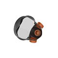 Durable Industrial Mechanical Device With Transparent Cover And Orange Knobs