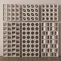 Modern Partition Cement Brick Partition Cement Brick Wall Precast Brick Partition 3d model