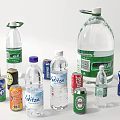 Assorted Beverages Collection With Bottled And Canned Drinks In Various Packaging Designs