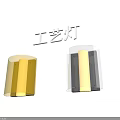 Modern Craft Wall Lamps With Yellow And White LED Light And Acrylic Shade Design