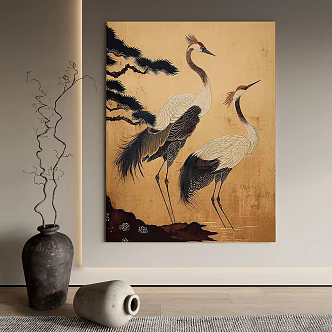 Medieval Hanging Paintings Retro Hanging Paintings New Chinese Hanging Paintings Song Hanging Paintings Zen Hanging Paintings Living Room Hanging Paintings Bedroom Hanging Paintings Study Room Hanging Paintings Tea Room Hanging Paintings 3d model