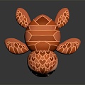 Modern Turtle Cartoon Turtle Snapping Turtle 3d model