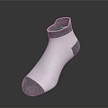 White And Gray Ankle Socks For Daily Casual Wear With Comfortable Design