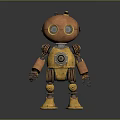 Robot Assistant Small Robot Butler Robot Butler Figure Game Figure 3d model