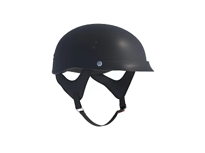 Industrial Safety Helmet With Black Design And Adjustable Strap For Workplace Protection 3d model