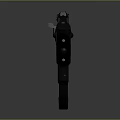 Black Tactical Rifle Featuring Classic Design Metal Stock And Long Barrel