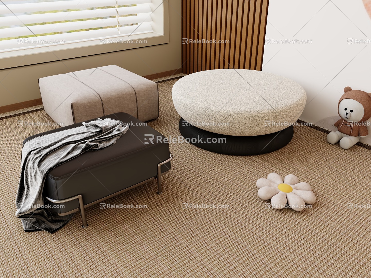 Sofa Cushion Foot 3d model