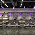 Elegant Modern Restaurant Kitchen Interior With Luxury Countertops And Stylish Cabinets