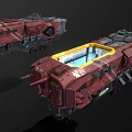 Sci-Fi Mobile Shipyard 3d model