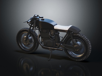 Modern motorcycle two-wheeled motorcycle 3d model