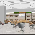 Modern Lobby Interior With Large Windows City View Sofa And Green Plants