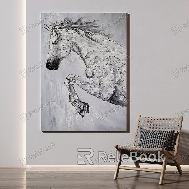 Modern Animal Painting Decorative Painting model