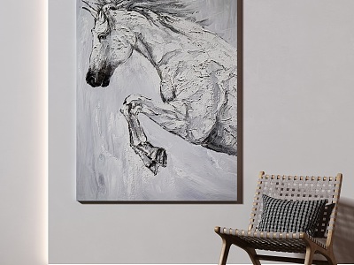 Modern Animal Painting Decorative Painting model