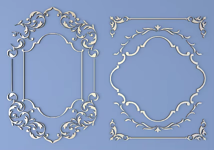 1115 Metal Carved 11 3d model