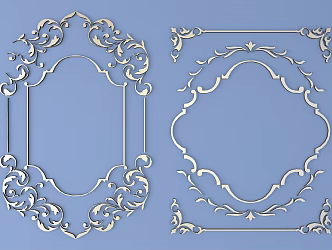 1115 Metal Carved 11 3d model