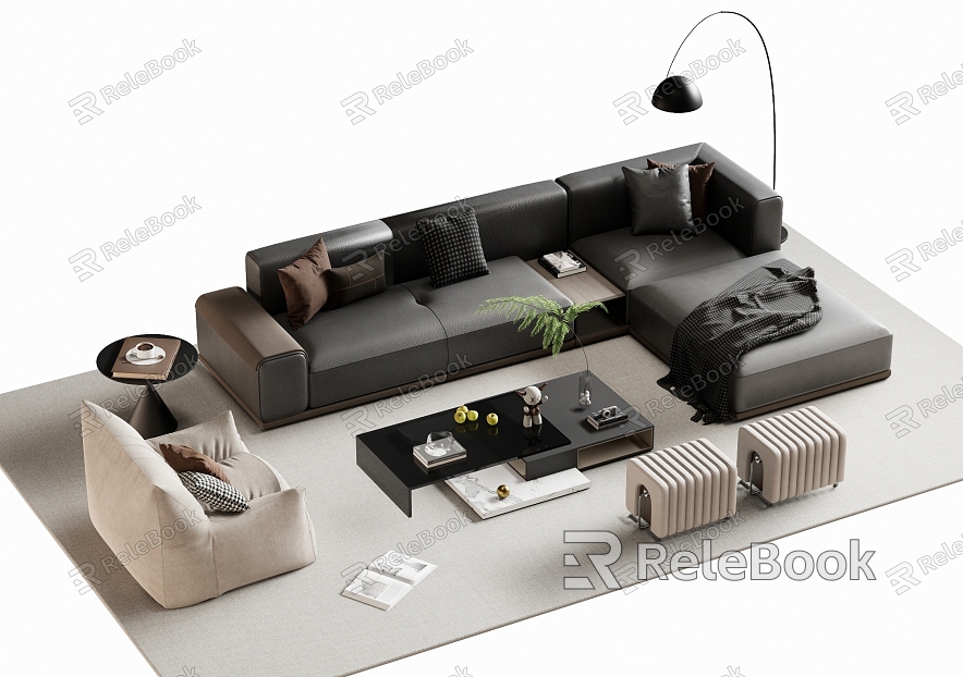 Sofa coffee table model