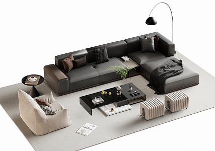 Sofa coffee table 3d model