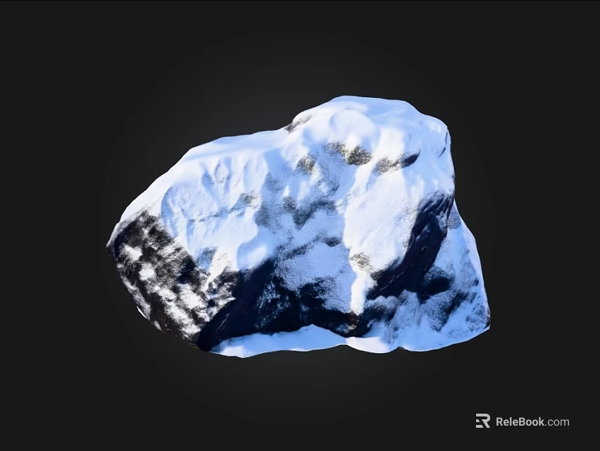 Natural Stone And Wood With Textured White Dark Surface Design Elements 3d model