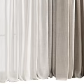 Sheer Light Colored Linen Curtain With Soft Fabric For Modern Home Window Decor