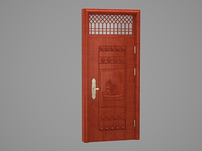 new chinese style gate 3d model