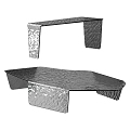 modern other dainelli Arketipo Chimera console table 3d model