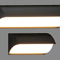 Modern Black Metal Wall Sconces With Sleek Design And Soft White Lighting