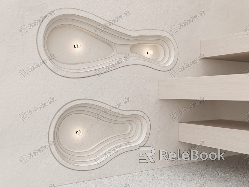 Gypsum wall lamp embedded gypsum lamp artistic modeling wall lamp model