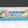 Supermarket Department Store Kids Play Area With Colorful Ball Pit Slides And Climbing Structures