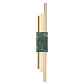 Modern Wall Lamp With Green Marble Panel And Gold Metal Frame 3d model