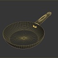 Pot Flat Pan Flat Frying Pan Milk Pan Cooking Pan Cooking Pot Cookware Kitchen Kitchen Items Kitchen Supplies 3d model