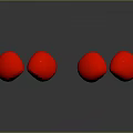 Two Pairs Of Red Boxing Gloves Placed On Reflective Surface For Daily Use