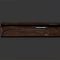 Daily Life Essential Brown Leather Notebook With Worn Cover On Black Smooth Surface
