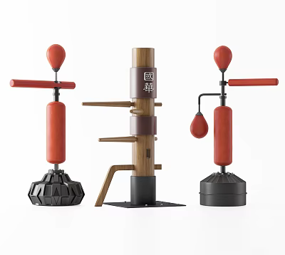 Modern boxing pile fitness equipment sandbag boxing pile wooden pile sandbag sandbag boxing sandbag training equipment 3d model