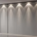 Textured Wall Design With Wavy Patterns And Soft Lighting Effects