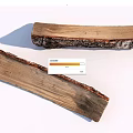 Natural Rustic Wooden Slices With Organic Texture And Rough Bark Edges