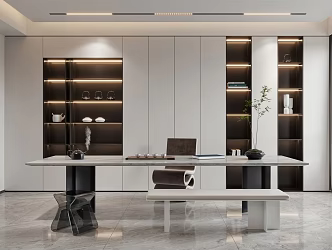 Modern study 3d model