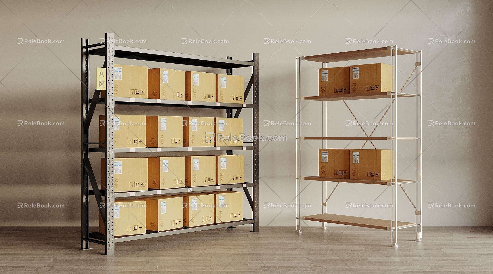 Shelf Display Rack Storage Rack Express Rack 3d model