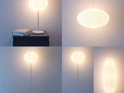Modern Lighting Combinations With Floor Lamps Pendant Lights And Wall Sconces For Home Interiors 3d model