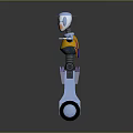 Industrial Robot Single Wheel Robot Double Wheel Robot Assistant Small Robot 3d model