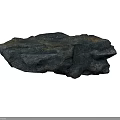 Natural Stone and Wood 3D Model Designs with Textured Pieces and Wireframe