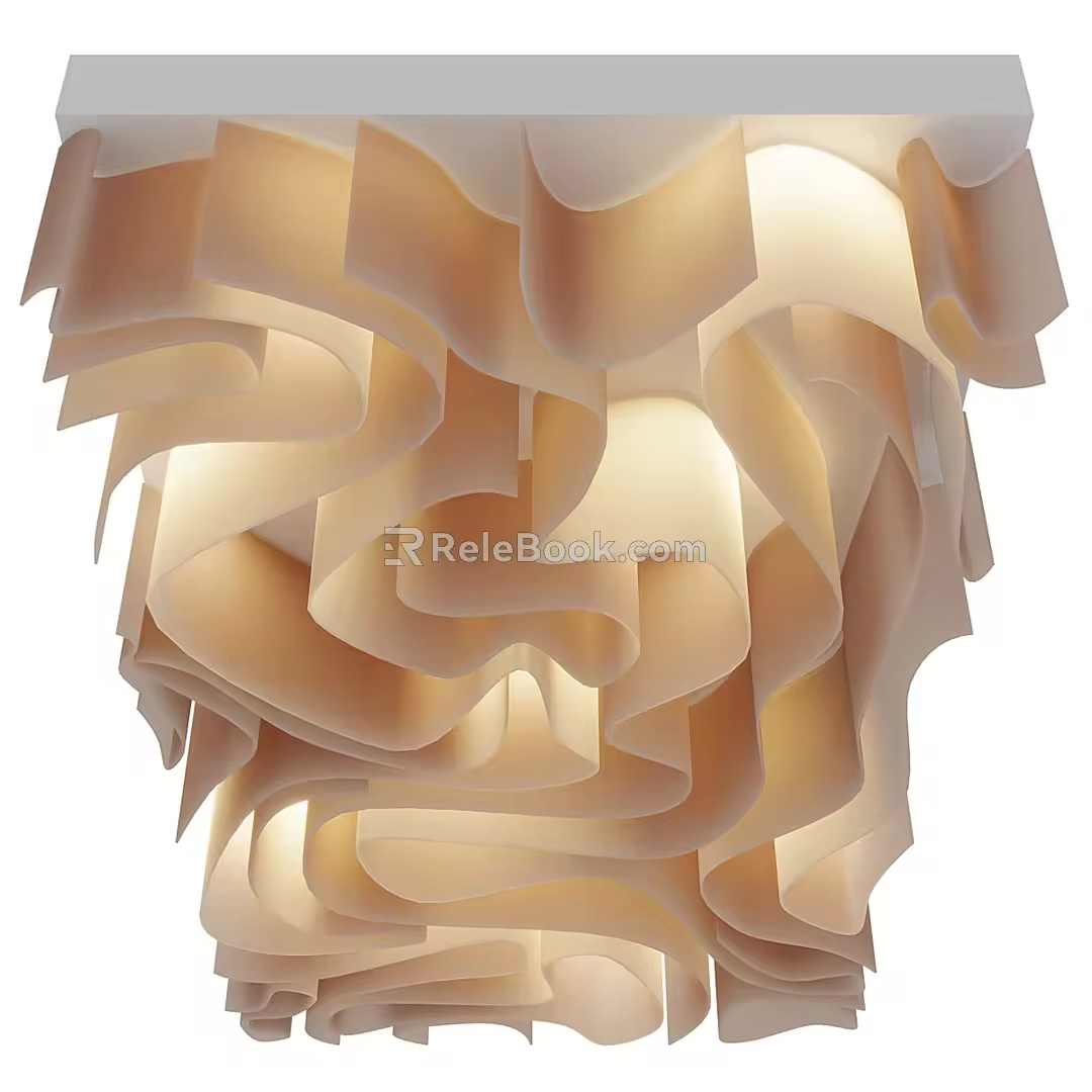 Curved wavy smallpox 3d model