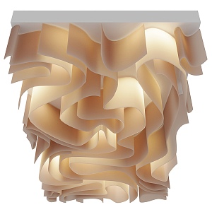 Curved wavy smallpox 3d model