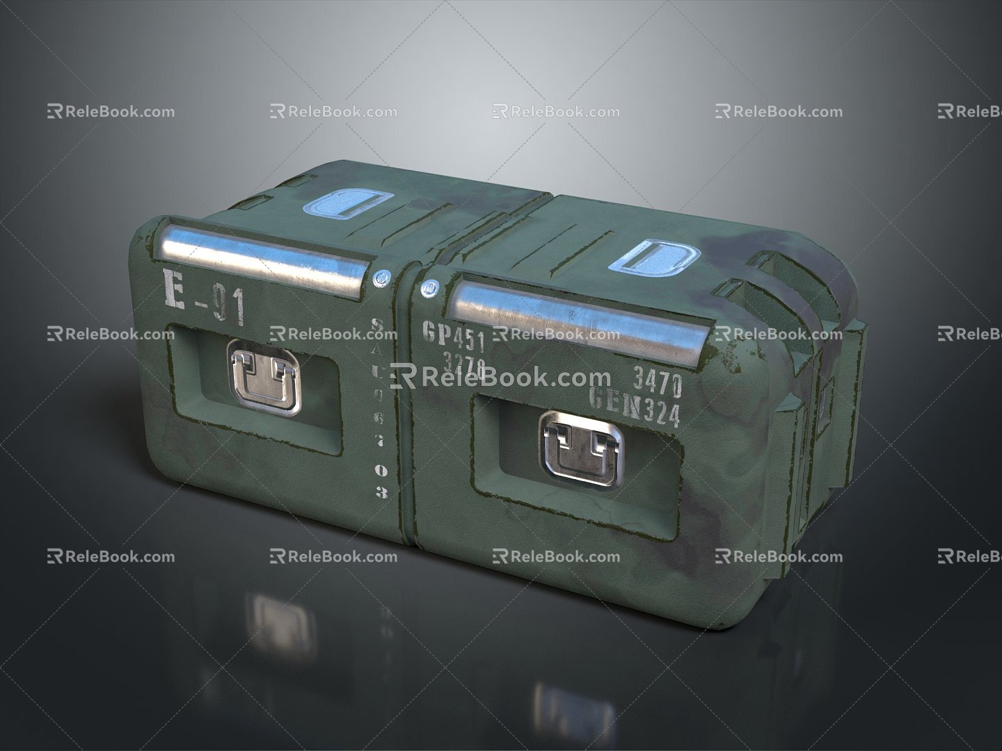 Modern Science Fiction Box Science Fiction Box Military Box Password Box 3d model