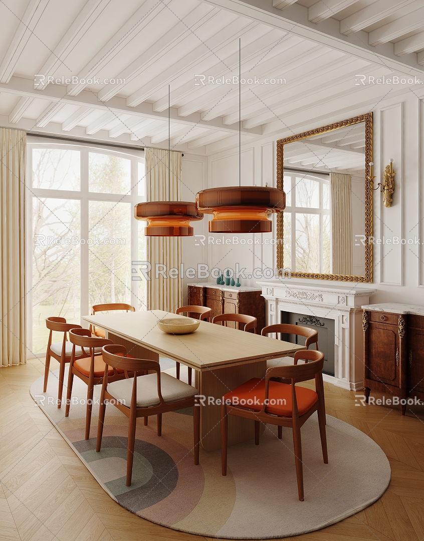 Restaurant New Classical Restaurant 3d model