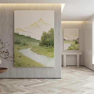 modern decorative painting 3d model