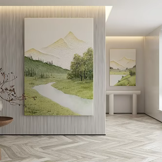 modern decorative painting 3d model