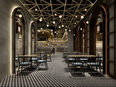 Modern Restaurant 3d model