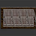 Wooden And Metal Storage Equipment With Multiple Open Shelves And Compartments