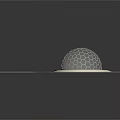 Innovative Racquet Shaped Structure With Honeycomb Sphere And Circular Base