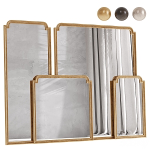 European-style full-length mirror floor mirror 3d model